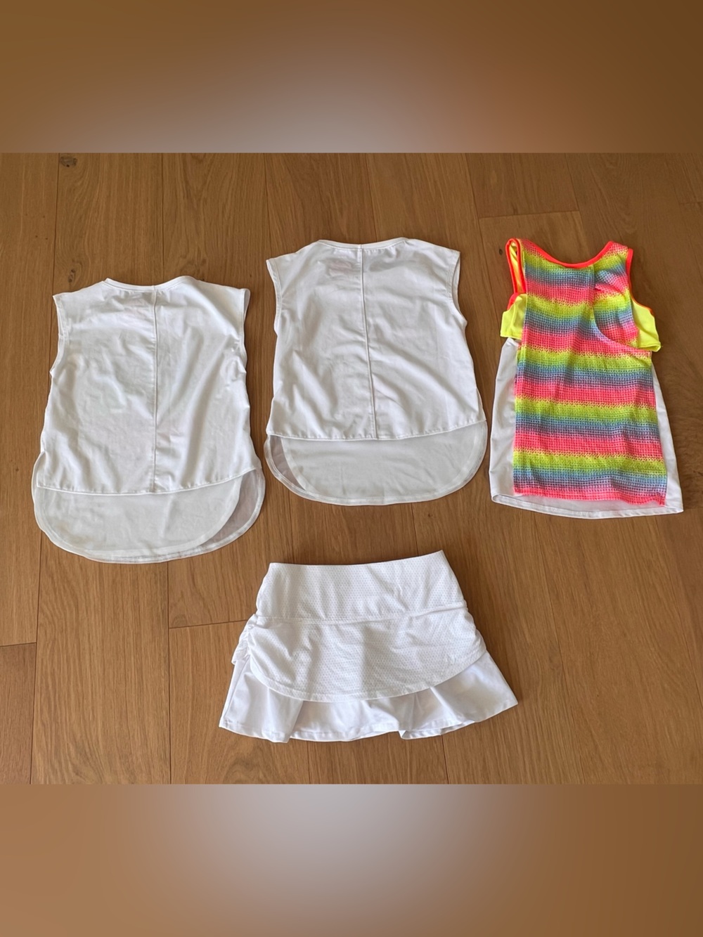 Lucky in Love Tennis Tops & Skirt Bundle Girls S 7-8 $125 - Picture 11 of 11
